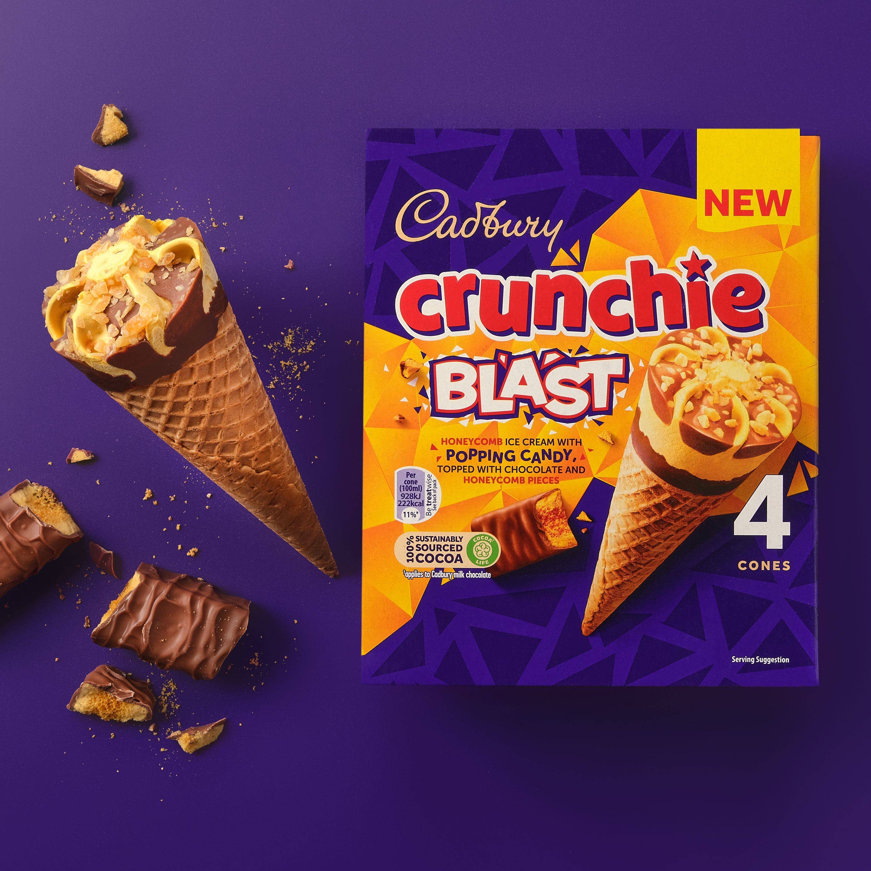 Cadbury Crunchie Blast Cone Cadbury